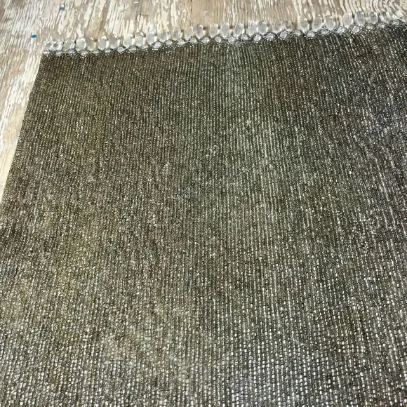 Vintage Heavy Beaded Table Runner Dining Decor 30”x 14 1/2” Bronze Gold Beading - Picture 13 of 16